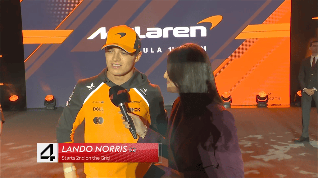 诺里斯: 对每个人来说, 赛事都愈发令人激动起来了!