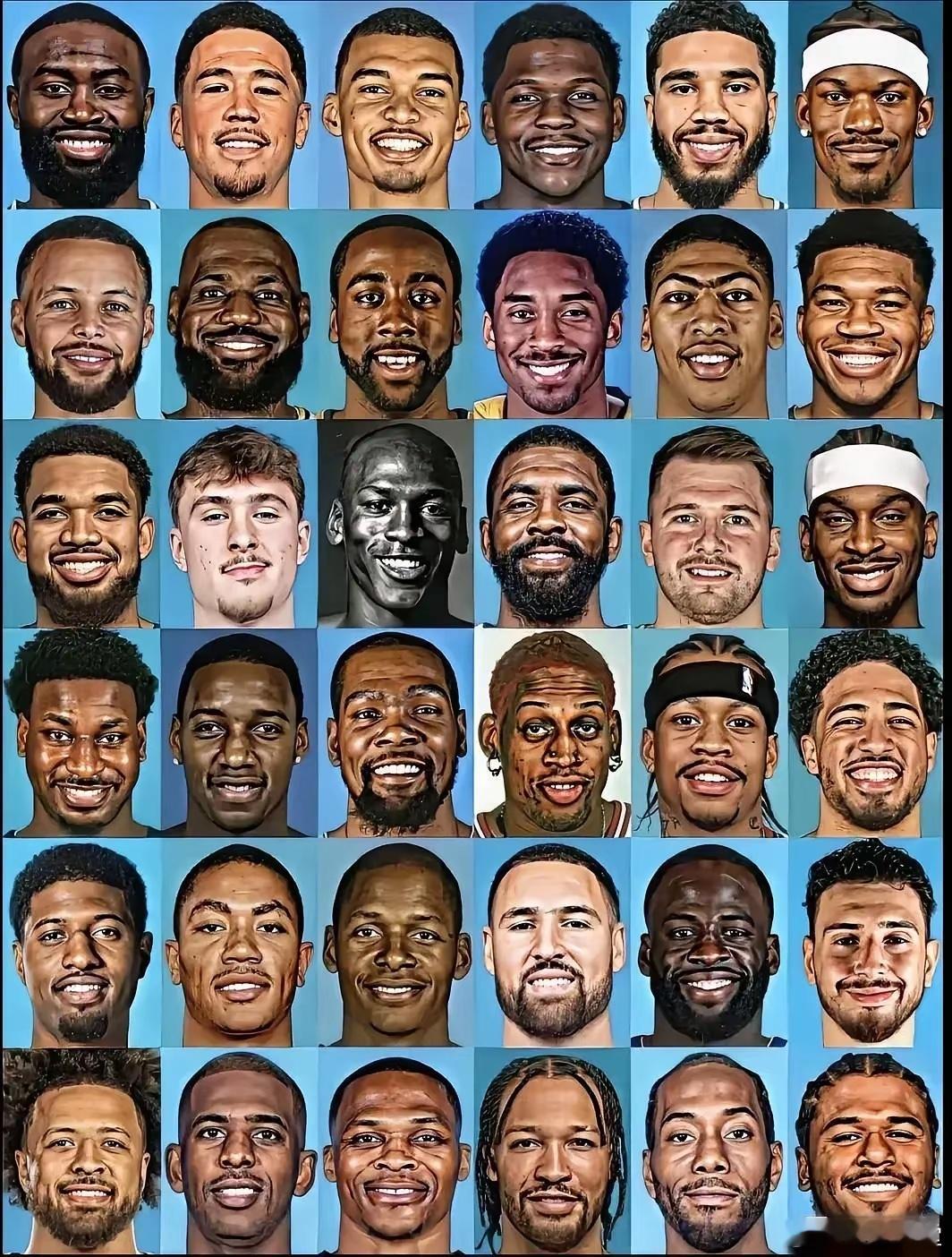 你能认出来几个球员？