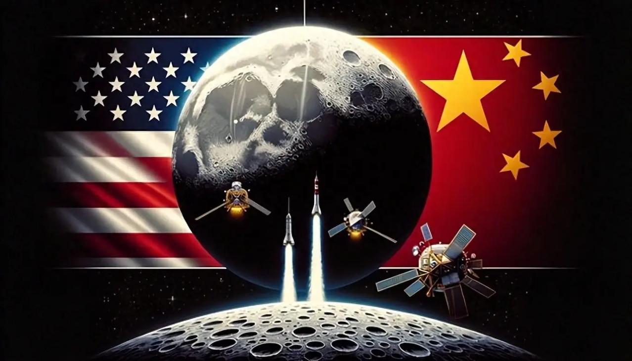 美媒称中国登月动作加快是希望“太空称霸”，美国人输不起和中国人的这场较量，要是慢