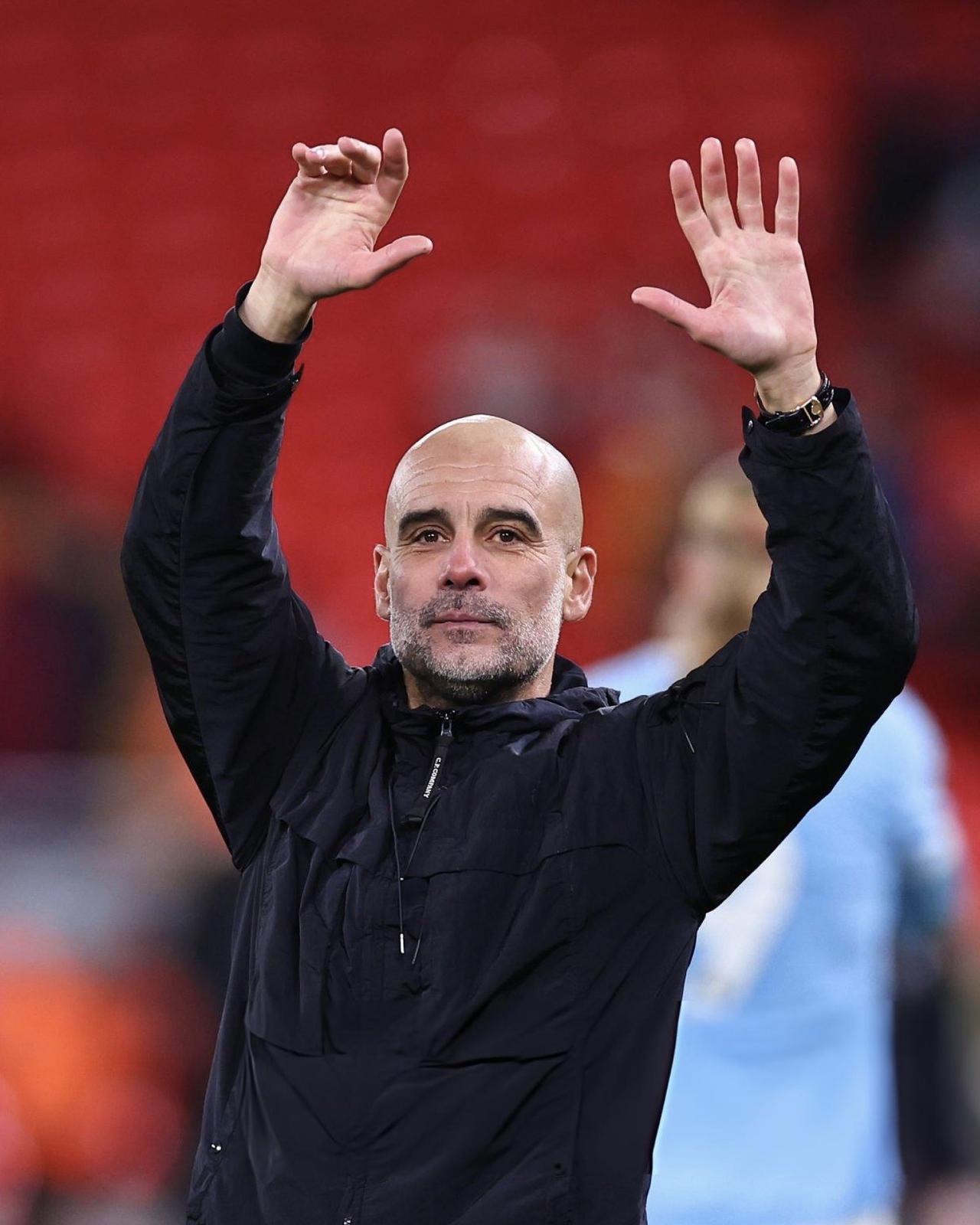 【我也想忙一点】对阵利物浦的足总杯赛前发布会，瓜迪奥拉表示：“我原本特别希望下周