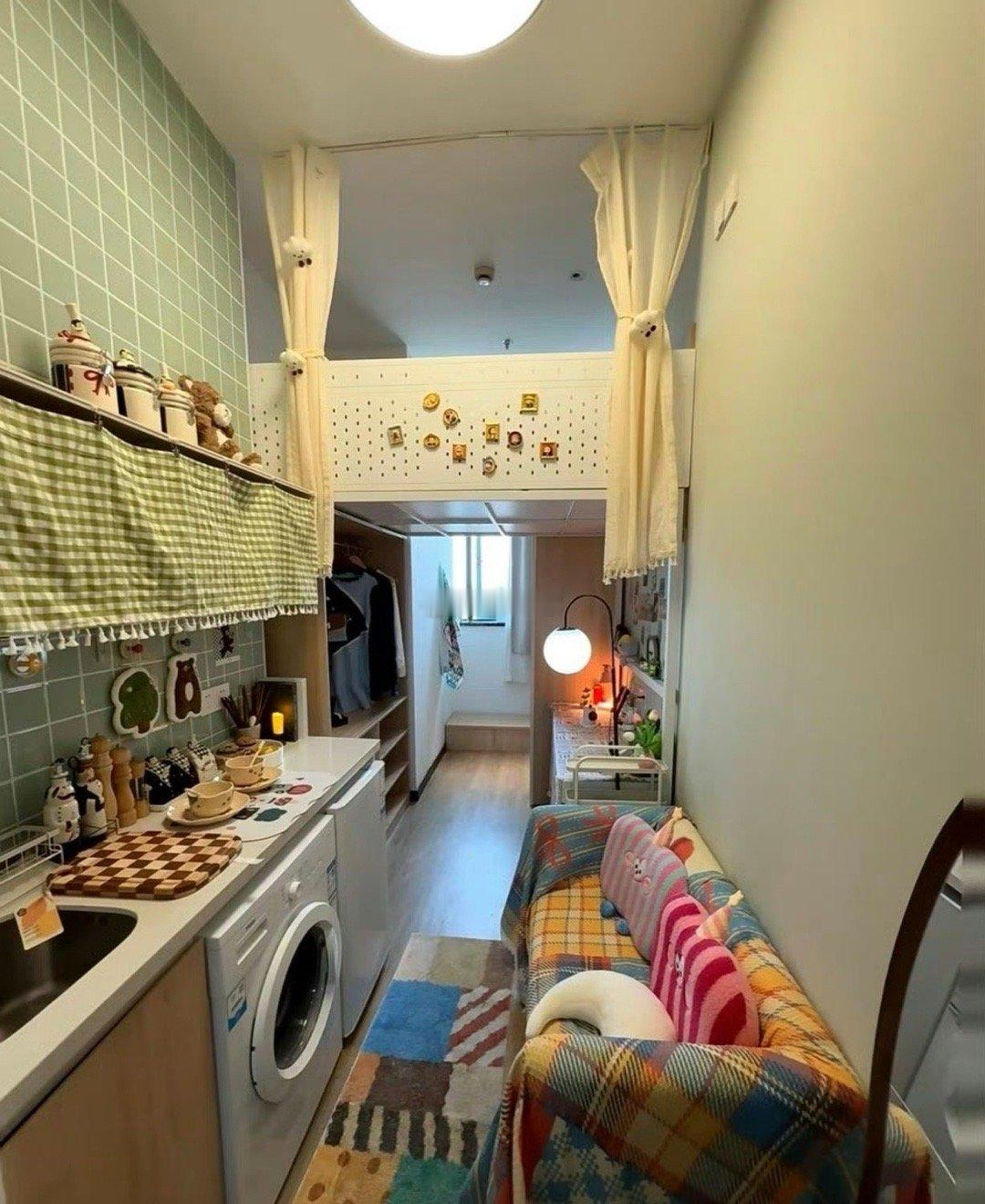 上海姑娘在上海全款买下实用面积约19㎡小宅，闺蜜笑称“巴掌大”，改造后反而羡慕极