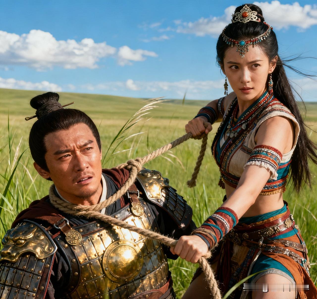 杨文广带领宋军先锋中了埋伏，擒住他的不是别人，正是西凉国的依艳花公主。这位公主可