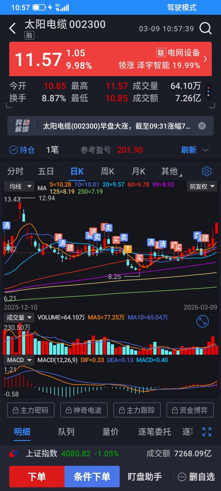 2026.03.09，今天股市一片哀嚎，又是全面大跌，但是撑死胆大的饿死胆小的，
