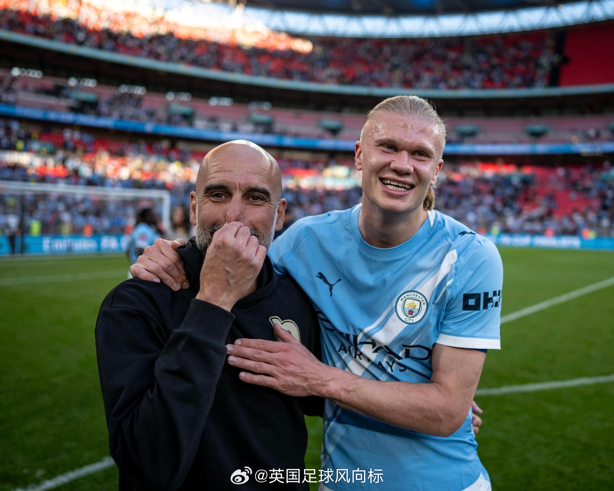 【哈兰德狂赞瓜迪奥拉】哈兰德：“一位从未停止教导的教练，说起来可能有点不可思议，