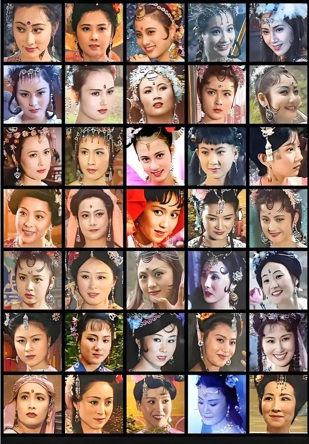 小时候光顾着看猴子，不看美女！大家觉得西游记里，这么多美女女演员，哪个最好看，