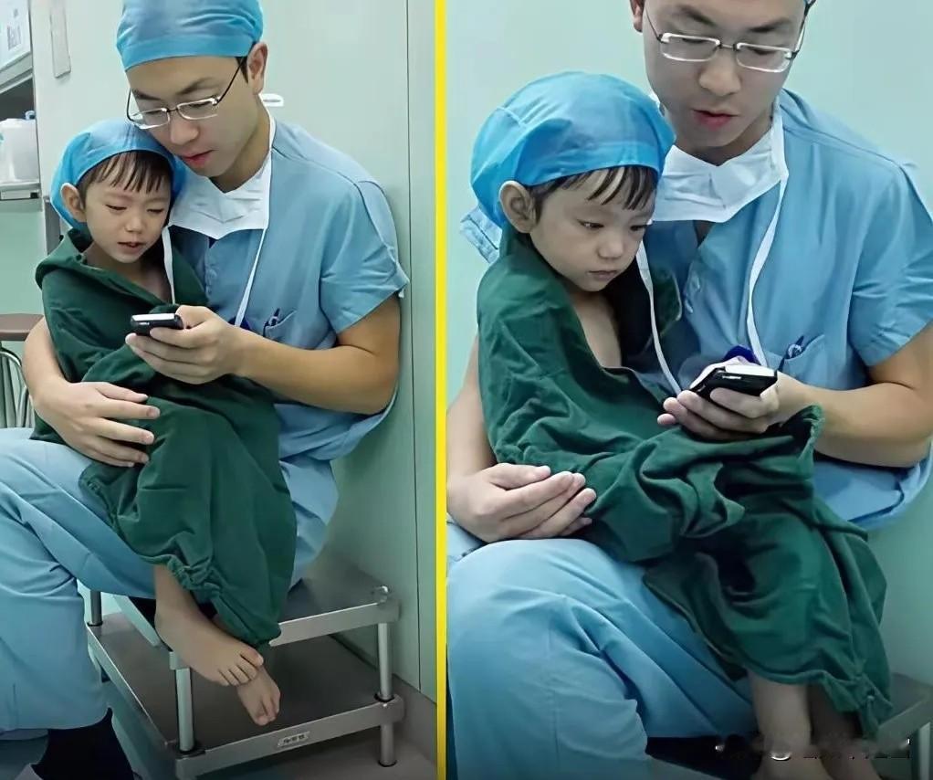 这位医生绝对是一个好父亲，好丈夫。某天，一个三四岁的小姑娘，在医院做心脏手术前