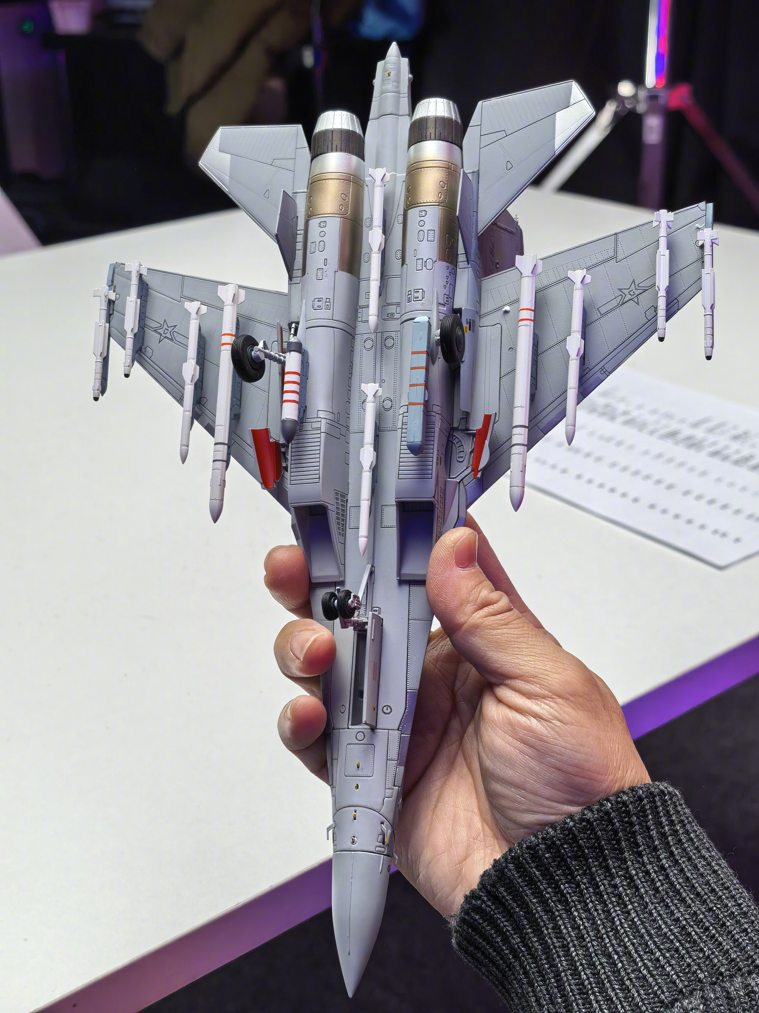 世界上最猛的四代半战斗轰炸机：歼-16。这是超远程截击模式，这尼玛导弹带的，太可