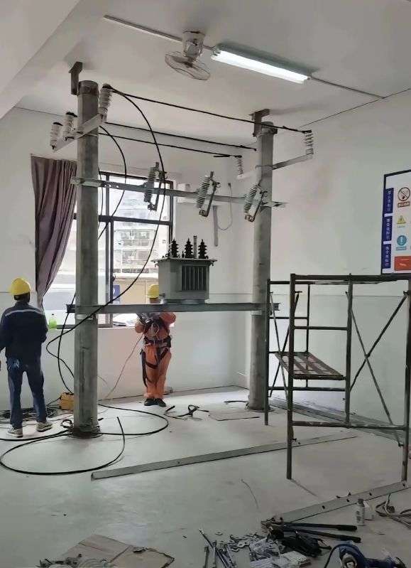 当盖房子时遇到了不肯迁移的变压器