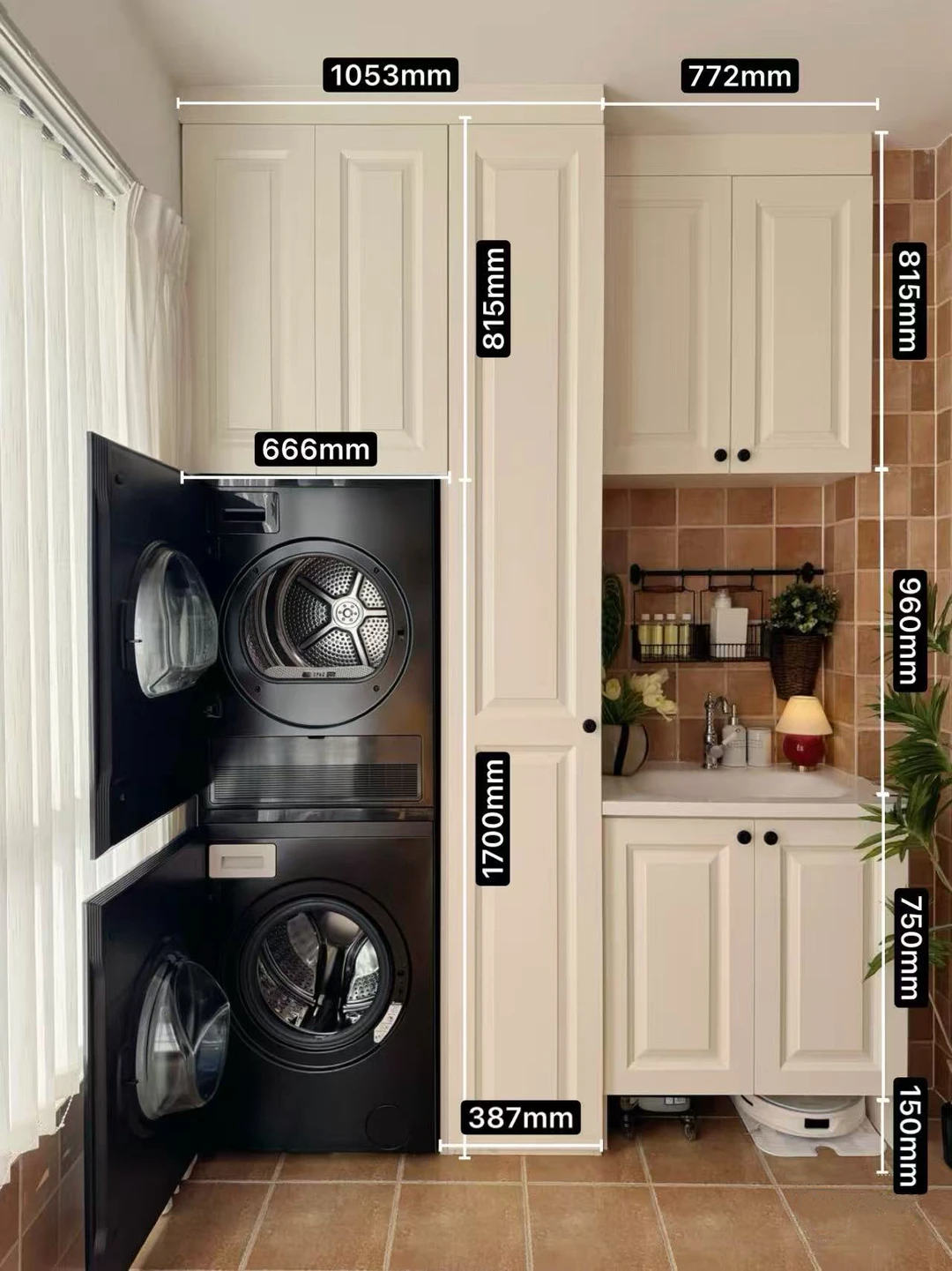 用心改造的1m²阳台柜有多好用❗️附尺寸📝