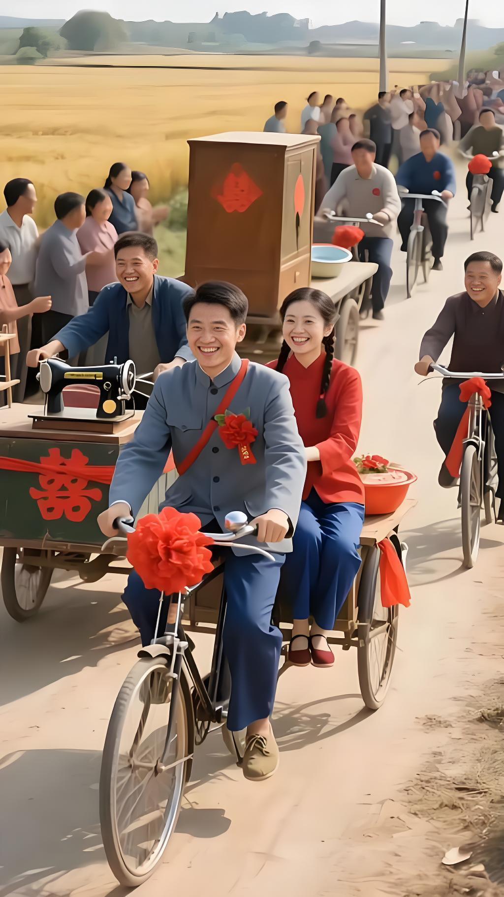 七十年代没有，八十年代很多。本村1983年冬天，村生产二队一天结婚的就四家，都