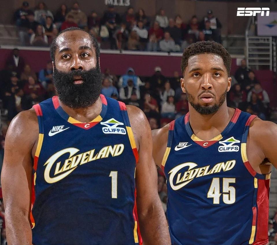 哈登来之前，米切尔罚球率：30.8%哈登来之后，米切尔罚球率：42.2%很