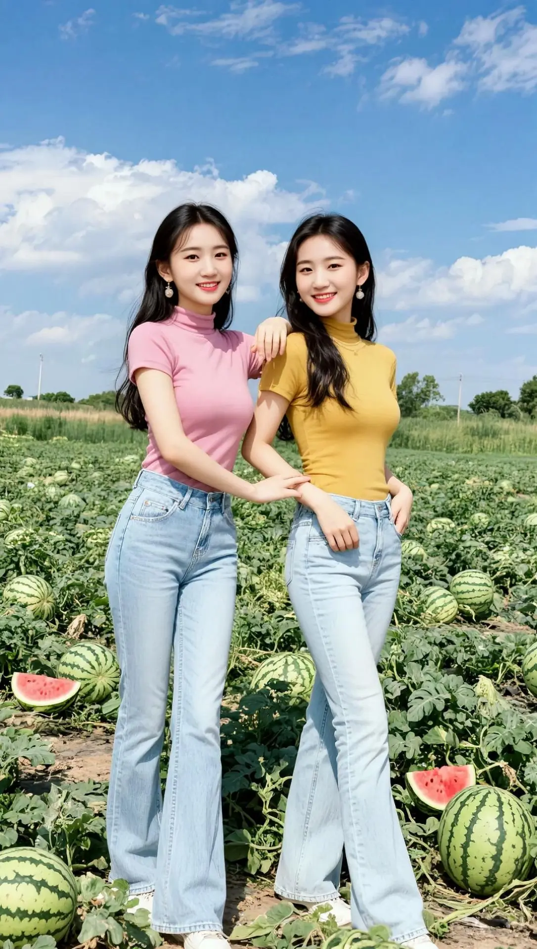 AI瓜田闺蜜写真 ai创作