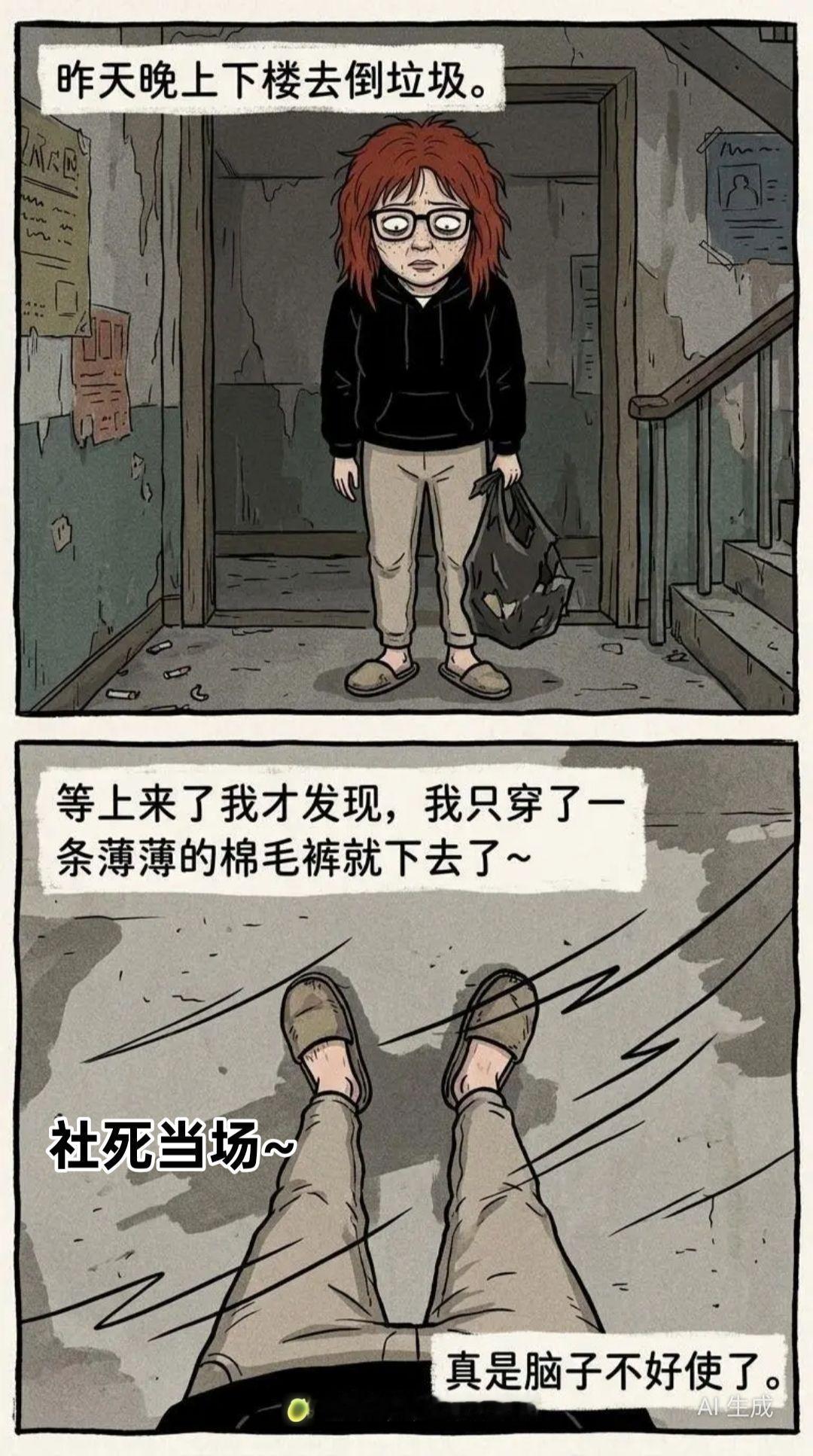 讨厌下雨天，拿个快递居然突然下雨了~漫画漫画推荐双相情感障碍精神状态bel