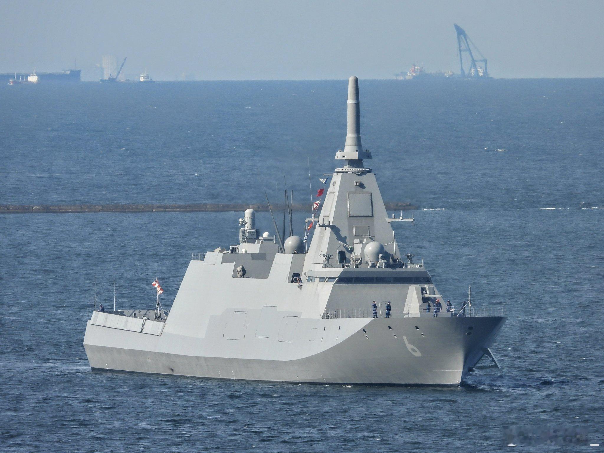 海自FFM-6“阿贺野”号护卫舰本周末将参加“东京港祭”开放活动，图二、三即该舰