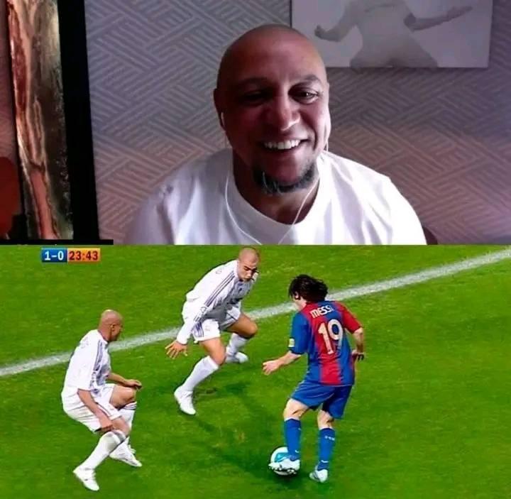 罗伯托·卡洛斯：“当梅西带球突破卡纳瓦罗和我，从我们身旁飞驰而过，比赛结束时，我