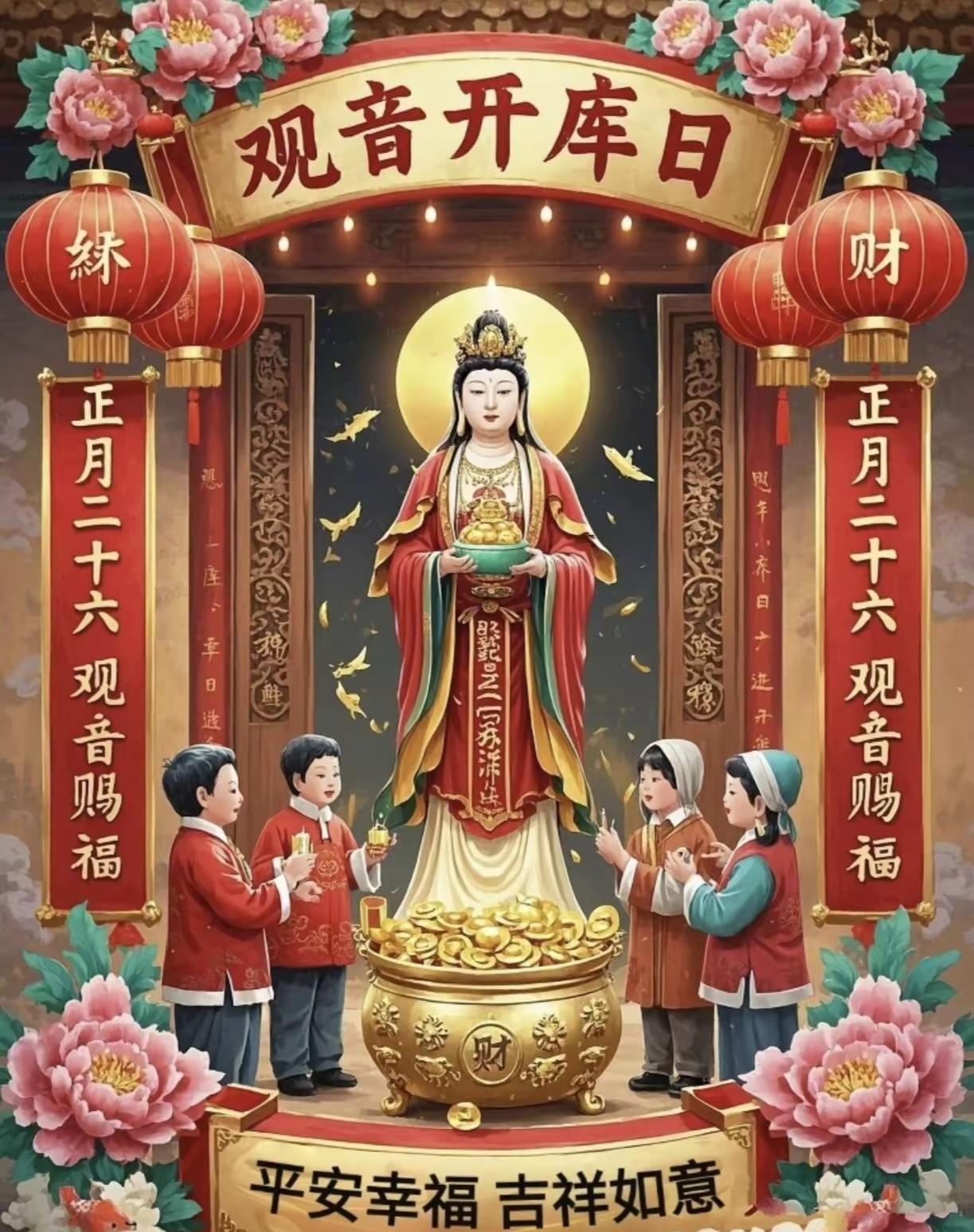 观音开库，大家要求不能太高，观音菩萨也压力大！昨天晚上凌晨，广东顺德容桂观音