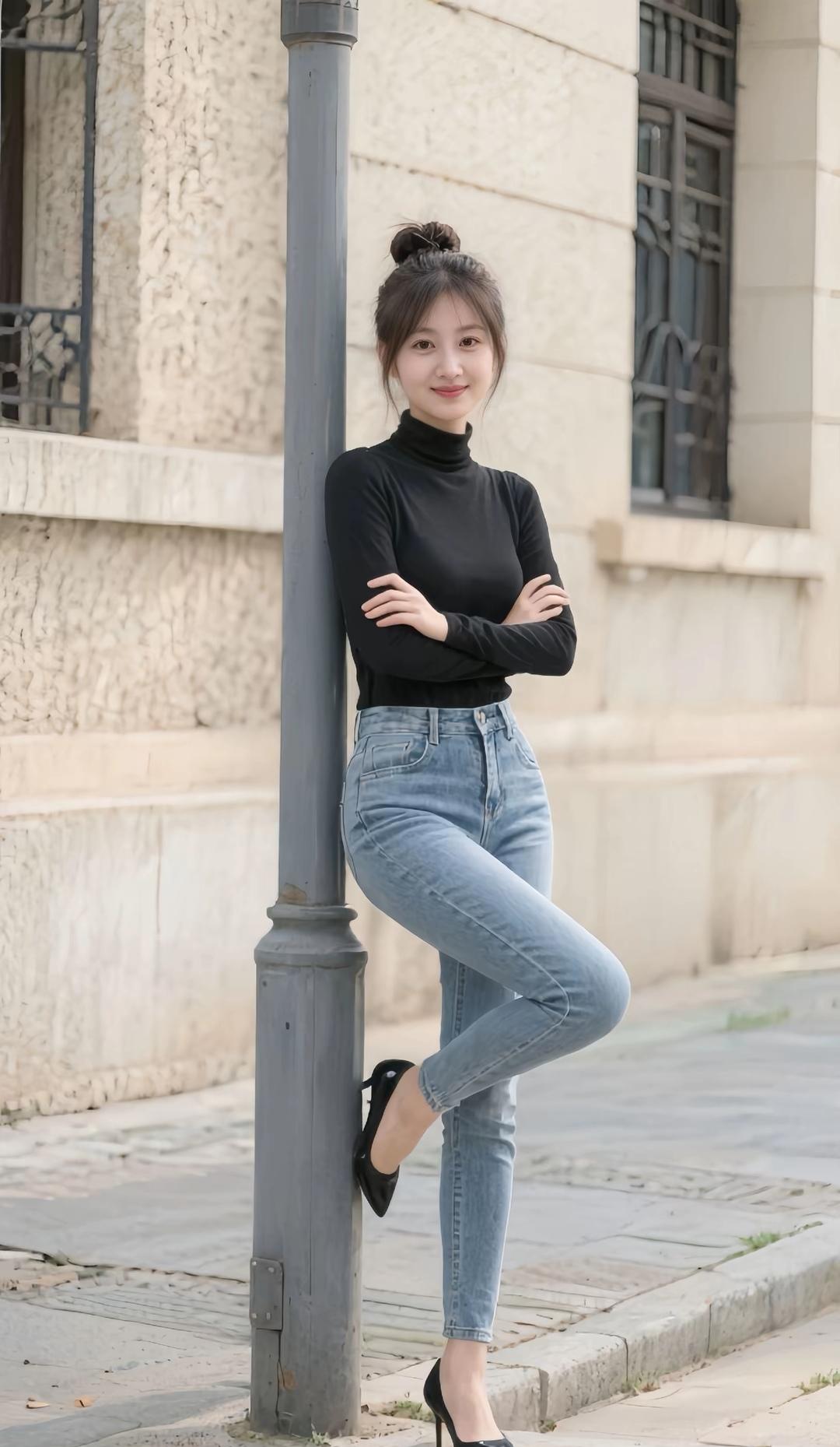 都市女孩的时尚穿搭，黑白配尽显优雅气质！👗👠