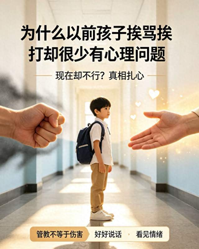 为什么以前孩子挨骂挨打却很少有心理问题, 现在却不行? 真相扎心