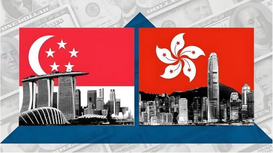 短短五年，香港和新加坡的经济差距被拉开了一大截。2019年香港GDP3660亿美