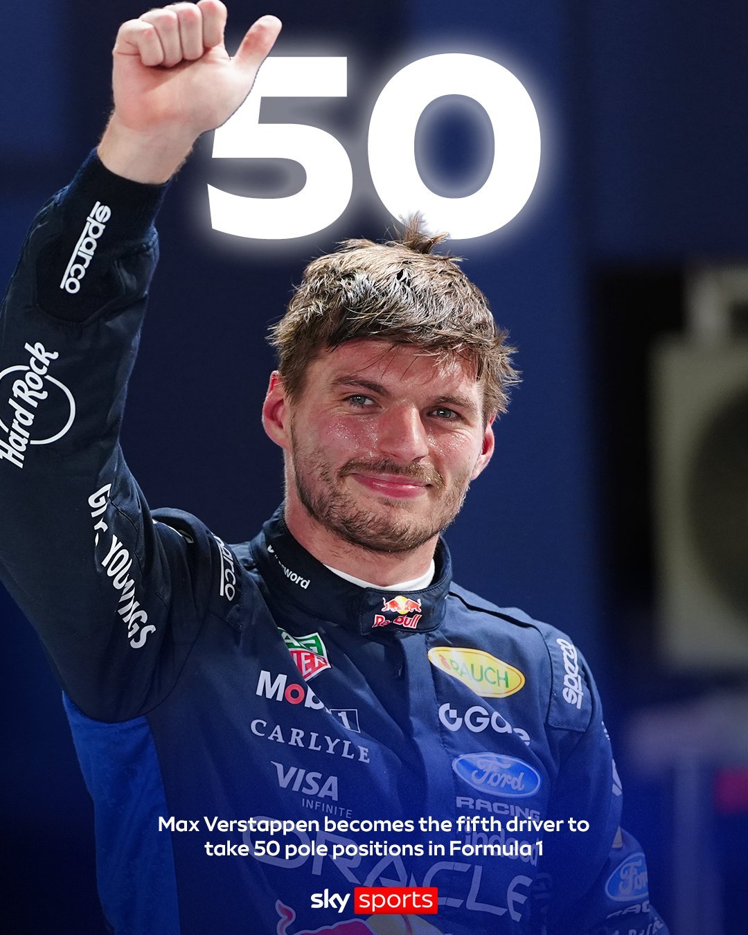 F1马克斯·维斯塔潘成为继塞纳、舒马赫、汉密尔顿和维特尔之后第五位第五