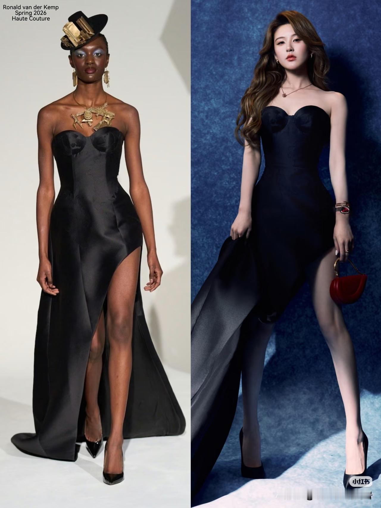 赵露思，国内第一位！1月30日，赵露思身穿RonaldvanderKe