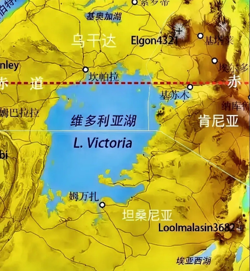 非洲最大的湖泊—维多利亚湖，面积高达6.86万平方公里，相当于15个青海湖大小，
