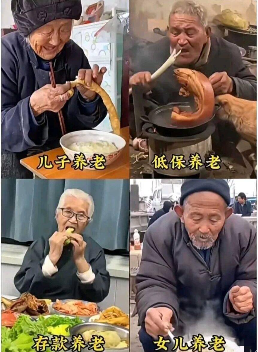 你发现没有？人老了，基本大致分为这4种养老，你是属于哪一种呢？最近总在小区里
