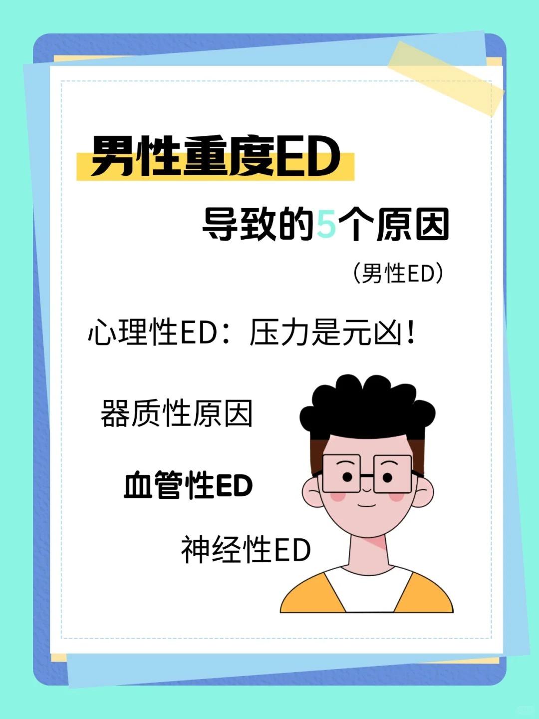男性重度ED导致的5个原因