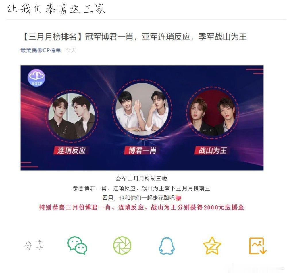谁还记得当年的cp榜我们家把前三名全占了😎💅🏻​​​