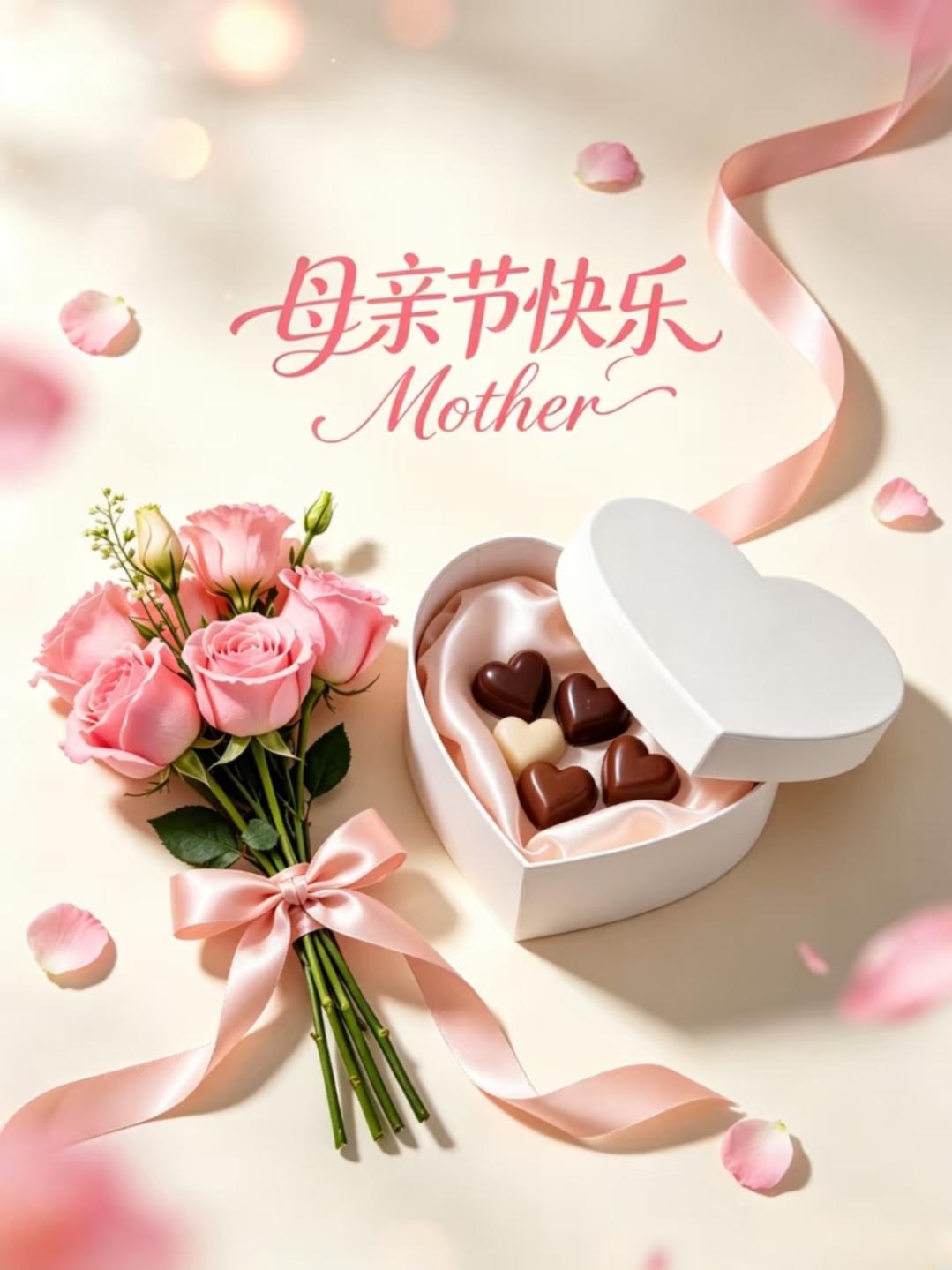 母亲节！以爱为名，致敬时光里的温柔～五月的风，裹着温柔的花香，迎来了专属于妈