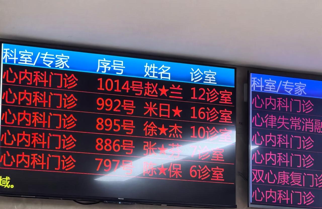 上海中山医院的心内科真的太厉害了，大医院真的是效率高呀。现在马上十点了，已经排到