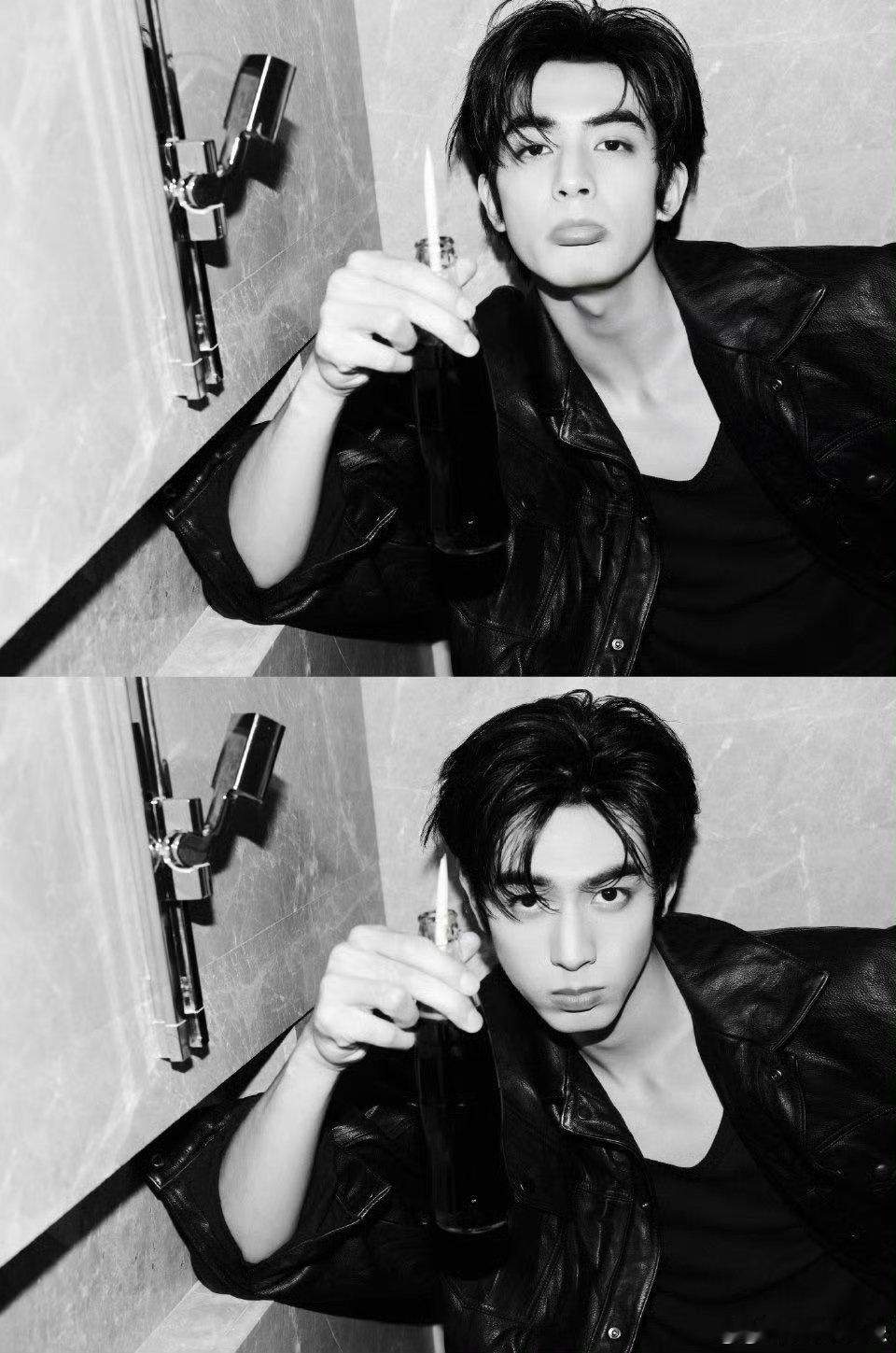 这居然是宋威龙的临场发挥宋威龙的临场发挥直接封神！冷感黑皮夹克造型氛围感拉满，