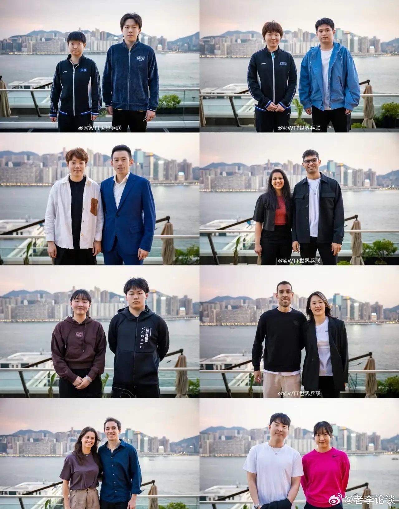 这次终于可以光明正大的一起合照了，只有莎头他俩像情侣装。看出来了，有三对的关系一