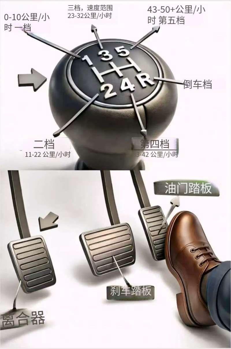 手动挡开车突然变得简单多了！收好这份速记指南，再也不怕熄火～下面是必须掌握的要点