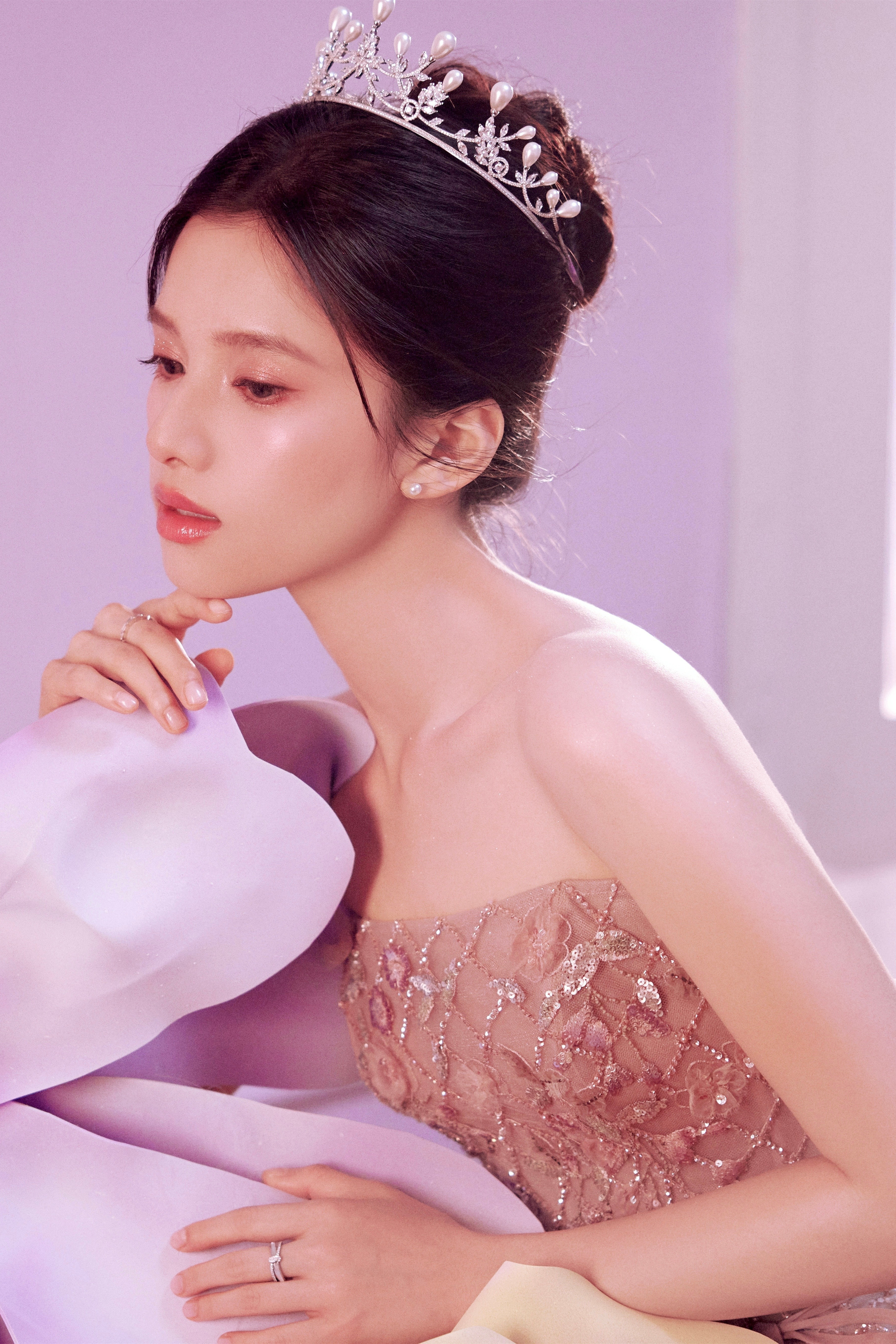 张婧仪，轻纱灵动，美丽的梦幻公主​​​