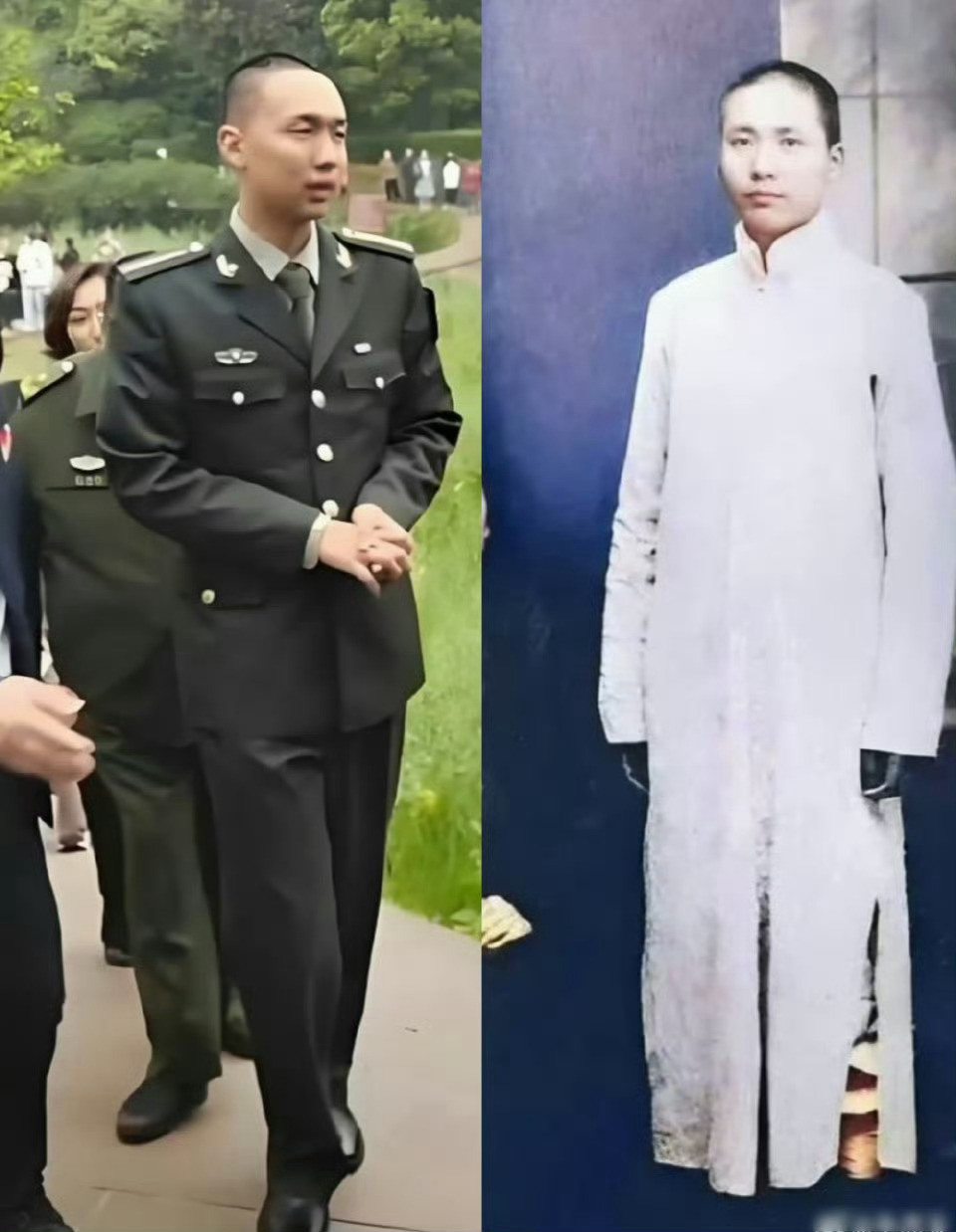 太像了！红色基因后继有人！请为伟人的后代点赞！