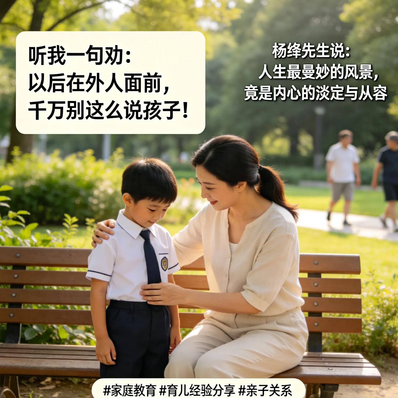 听我一句劝：以后在外人面前，千万别这么说孩子！昨天听两个阿姨聊天，听得我心