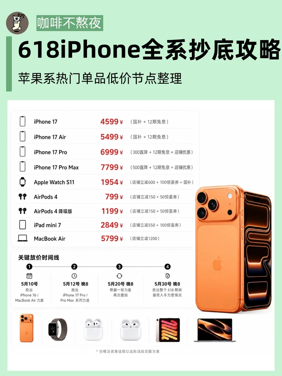 ❌️🍊618 想买 iPhone 17，可以蹲这几天