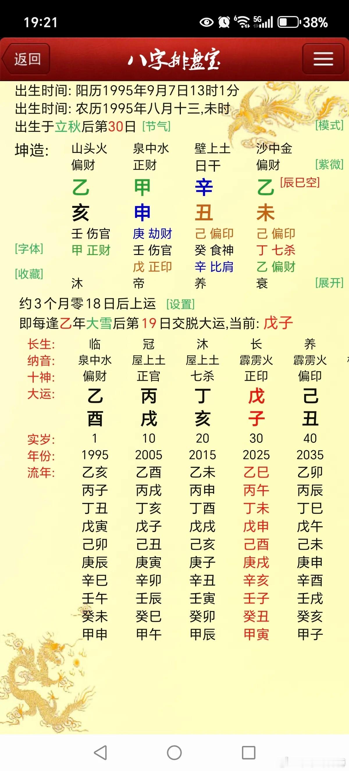 旺衰论命十有九不准流年吉凶：命主中专毕业，学的护理专业，16年考了护理证，当地二