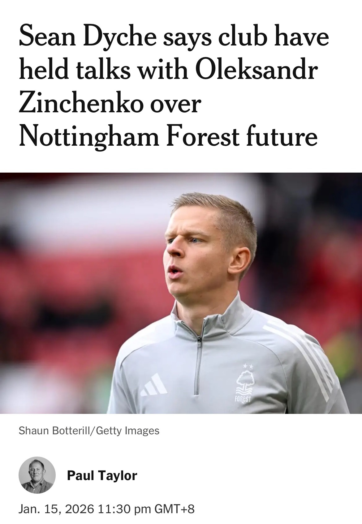 这两天，津琴科的新闻出现在各大媒体上，引发不小热议。现在的情况很尴尬，森林方面希