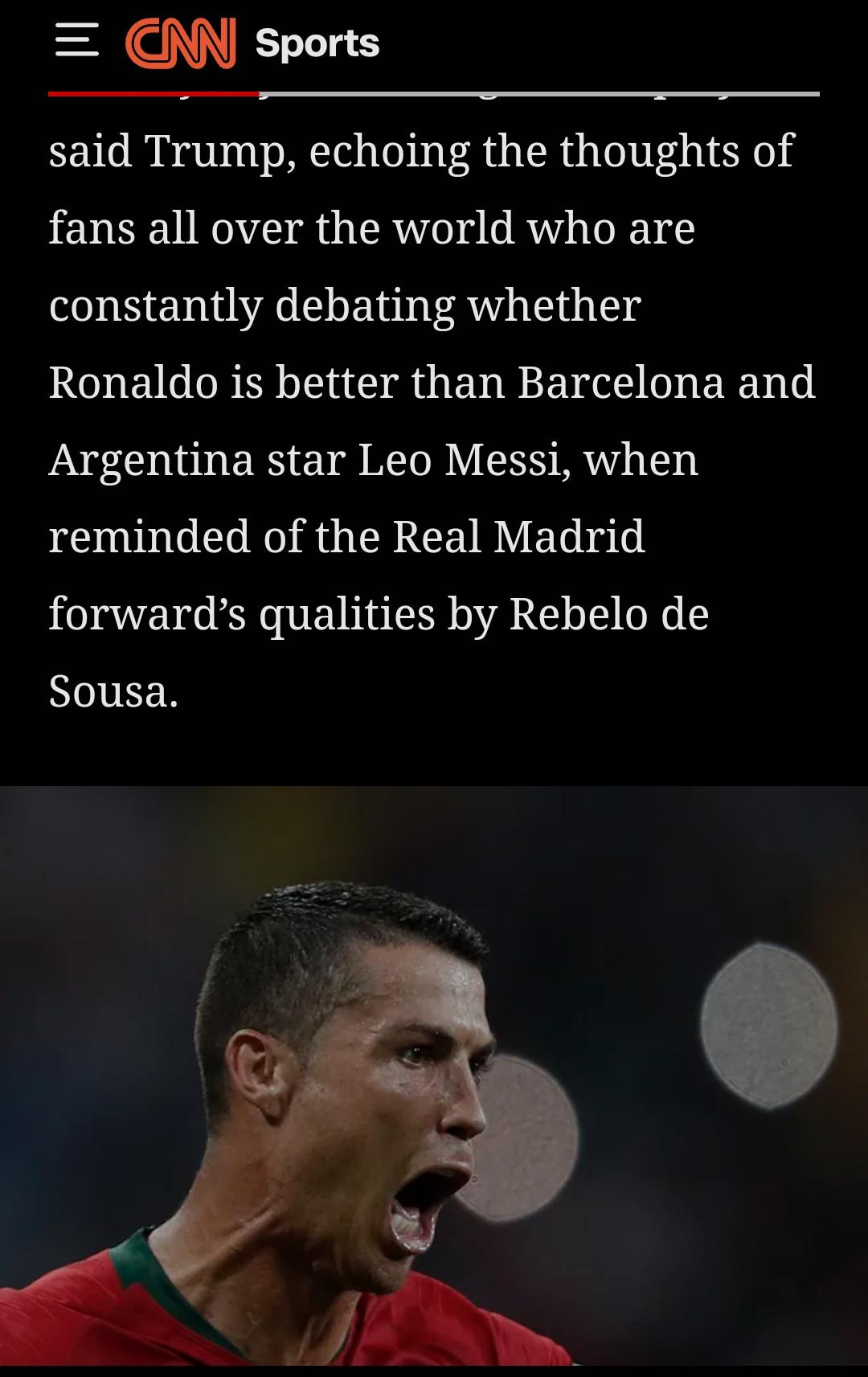 🖍🖍对C罗（CristianoRonaldo）多次称其为“伟大”或“史上