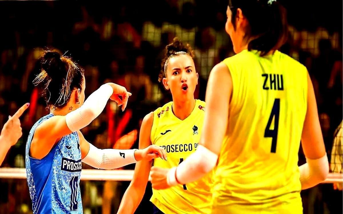 朱婷不再是得分王但队友更敢冲了2025年12月13日世俱杯半决赛，朱婷32次