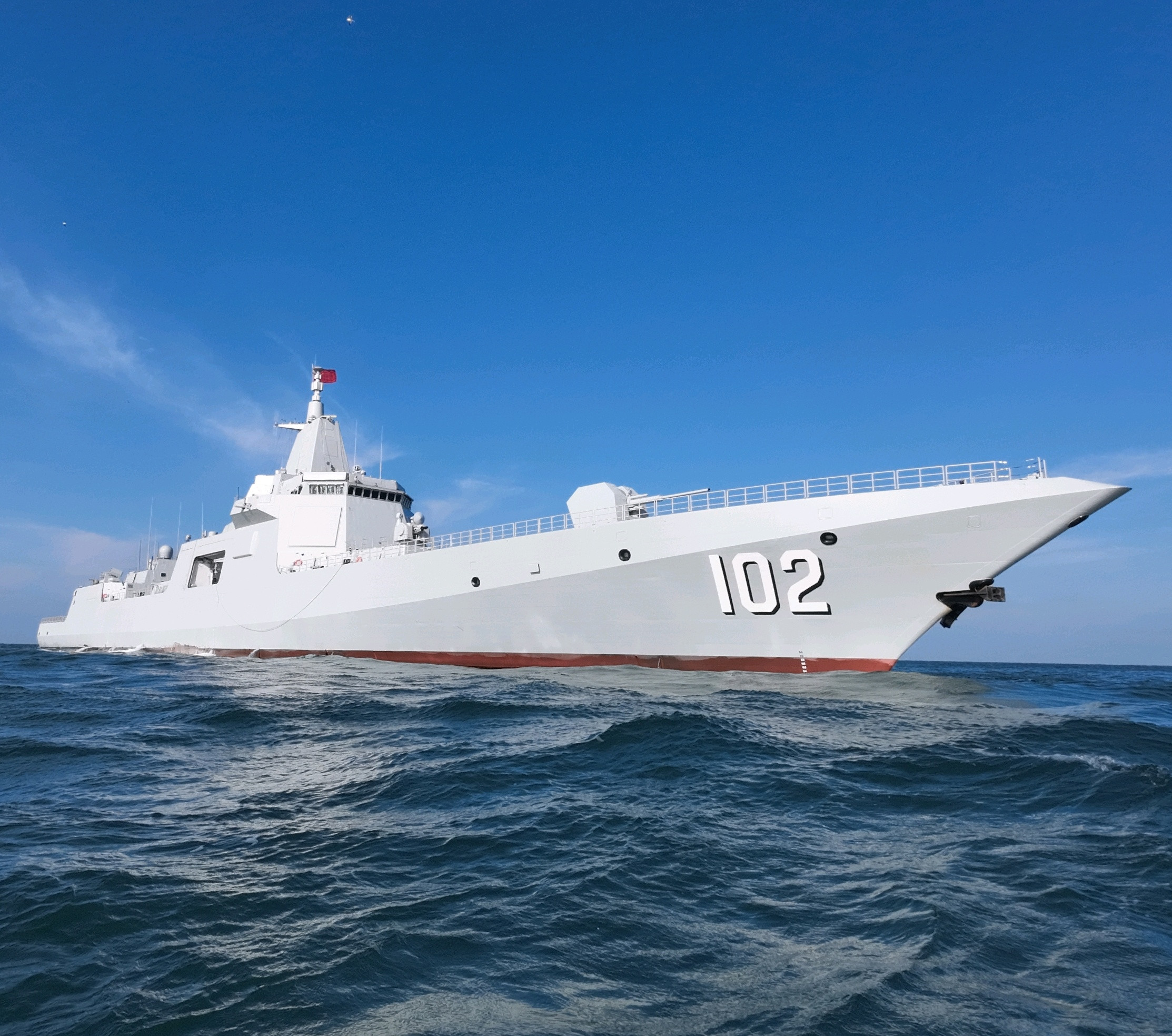 055拉萨舰无水印，01号直-9F“刃海”级这线条烽火问鼎计划中国海军