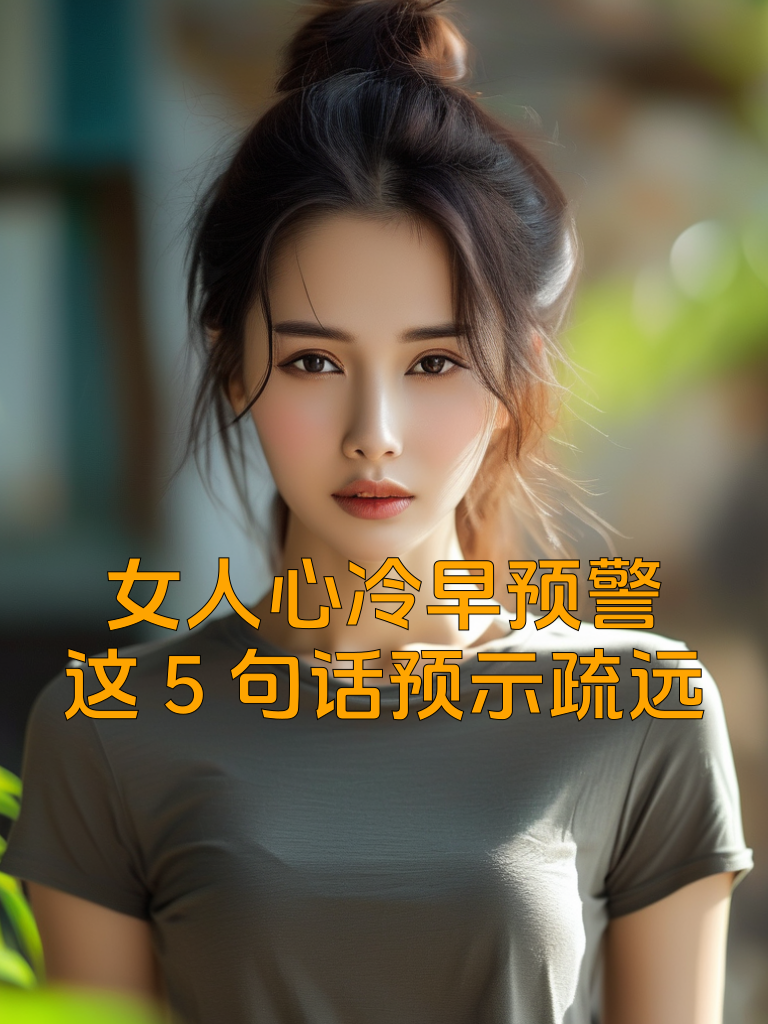 女人心冷早预警：这5句话预示疏远