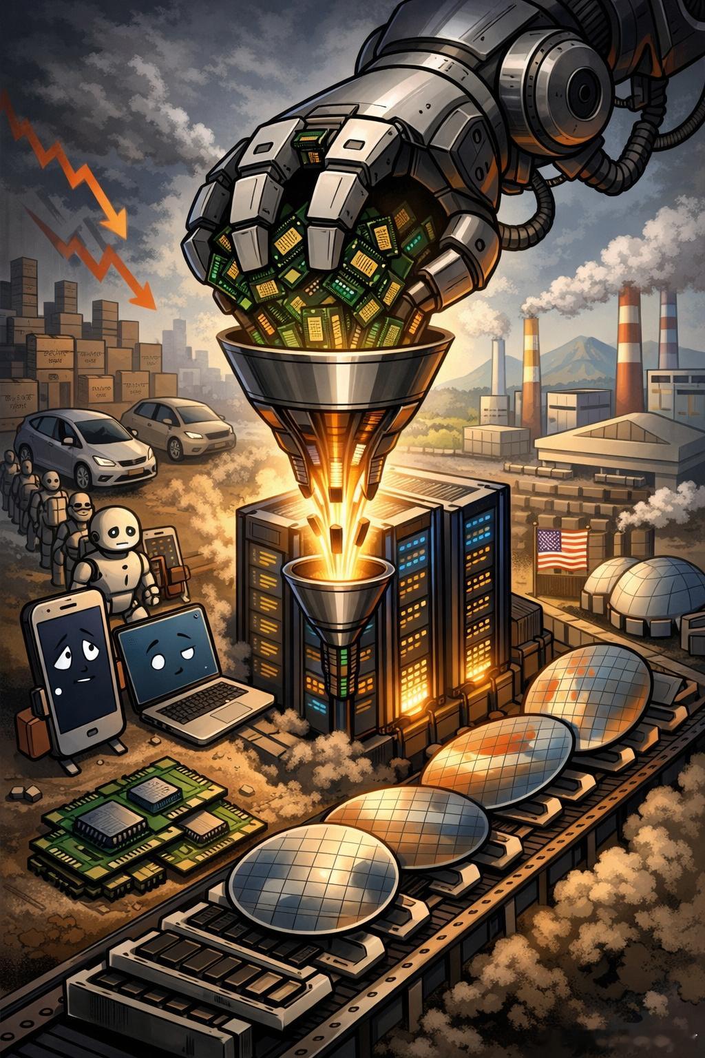 内存正在被AI“吃光”：史无前例的缺货，可能拖到2027年过去一年，存储芯片的紧