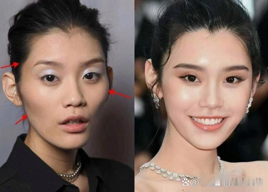 国内四大超模，只有两个人目前还是原生态，剩下的2个都做过微调首先就是奚梦瑶，微调这个事情她自己都毫不