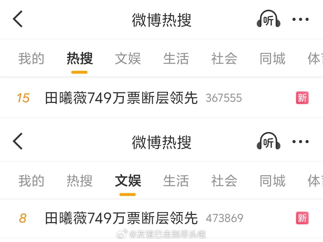 亚洲内容大赏，田曦薇家说自己是断层第一，宋威龙家也说自己是断层第一田曦薇749万