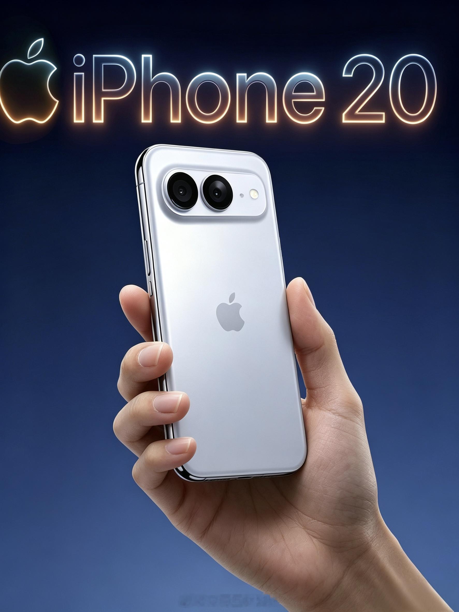 渲染一张iPhone20微曲边框，有点梦回2018年的XSMax