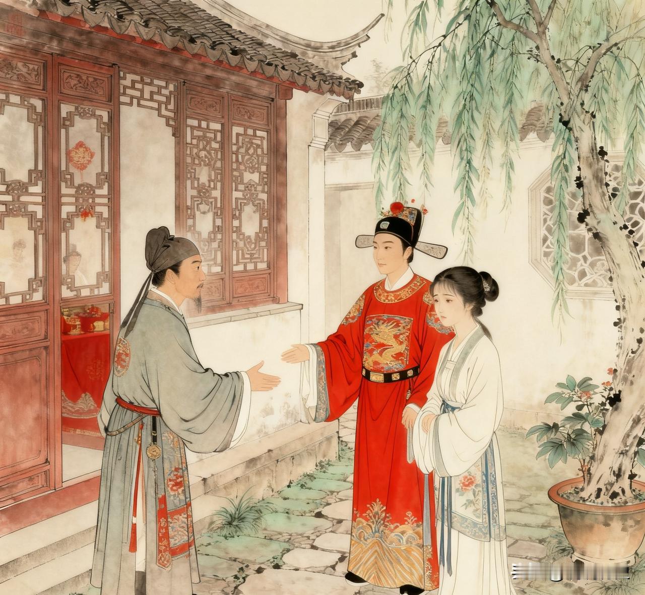 丹徒有个姓左的富翁，和朋友一起去苏州买妾，相中了一位容貌极美的姑娘。打听后得知，