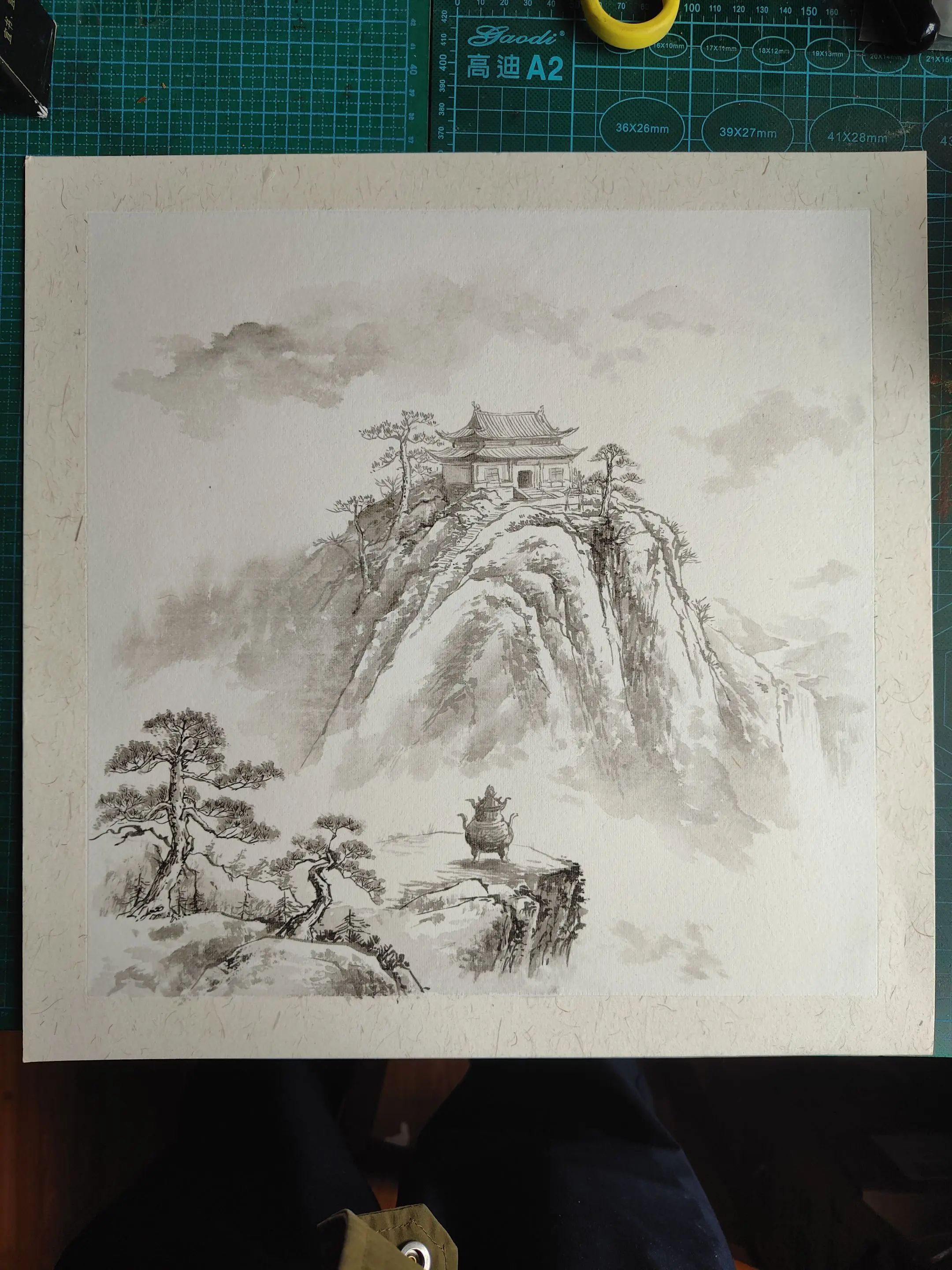 心血来潮就来了一张国画。有国画爱好者可以发发自己的画交流心得